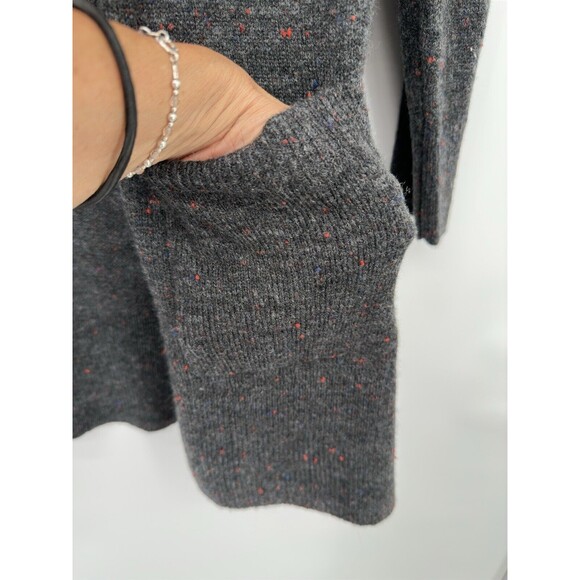 Madewell Cardigan Sweater charcoal Open Front‎ 2 Pocket size Women's Medium $96 - Picture 5 of 13